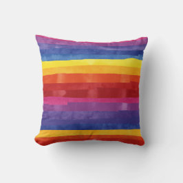 Rainbow Stripes Kussen