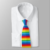 Rainbow Stripes LGBTQ-patroon Stropdas (Gebonden)