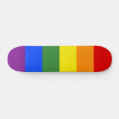 Rainbow Stripes LGBTQ Pride Skateboard (Horizontaal)
