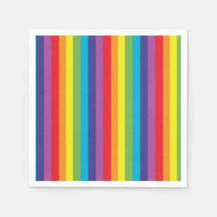 Rainbow Stripes Napkins Servetten