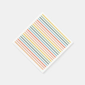 Rainbow Stripes Paper Napkins Servet (Hoek)
