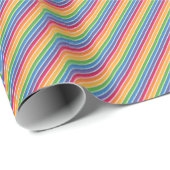 Rainbow Stripes Pattern Cadeaupapier (Rol Hoek)