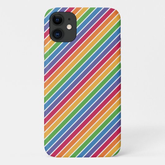Rainbow Stripes Pattern Case-Mate iPhone Case (Achterkant)