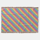 Rainbow Stripes Pattern Deken (Voorkant)