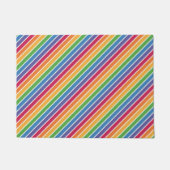 Rainbow Stripes Pattern Deurmat (Voorkant)
