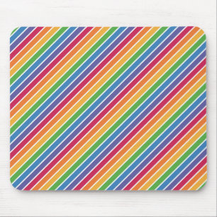 Rainbow Stripes Pattern Muismat