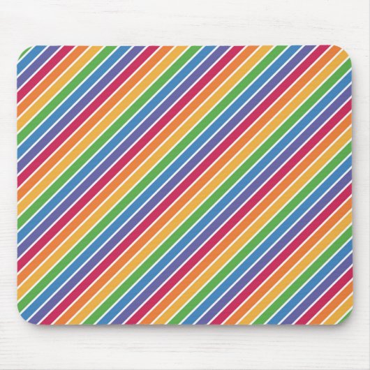 Rainbow Stripes Pattern Muismat (Voorkant)