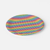 Rainbow Stripes Pattern Papieren Bordje (Gekanteld)