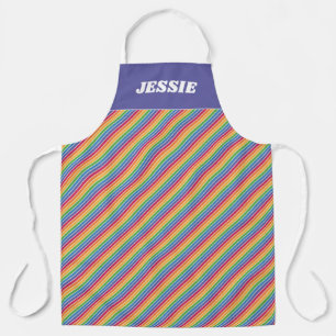 Rainbow Stripes Pattern Schort
