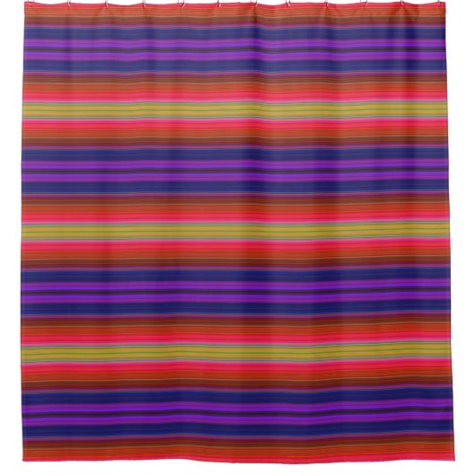Rainbow Stripes Pattern Shower Curtain Douchegordijn (Voorkant)