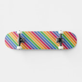 Rainbow Stripes Pattern Skateboard (Horizontaal)