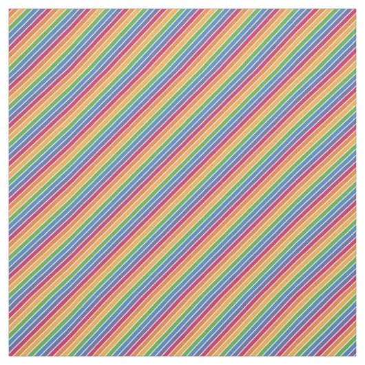 Rainbow Stripes Pattern Stof (Swatch)
