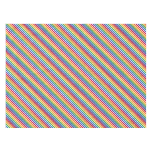 Rainbow Stripes Pattern Tafelkleed (Voorkant (Horizontaal))