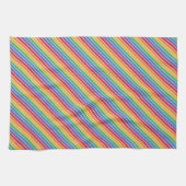 Rainbow Stripes Pattern Theedoek (Horizontaal)
