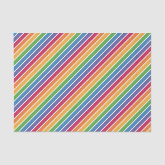 Rainbow Stripes Pattern Tissuepapier (Voorkant)