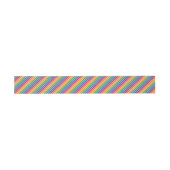 Rainbow Stripes Pattern Uitnodigingen Wikkel (Vlak)