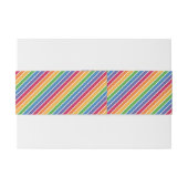 Rainbow Stripes Pattern Uitnodigingen Wikkel (Achterkant Voorbeeld)