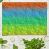 RAINBOW STRIPES TEXTURE THEEDOEK (Gevouwen)