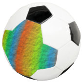 RAINBOW STRIPES TEXTURE VOETBAL (Drie kwart)