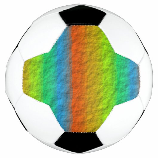 RAINBOW STRIPES TEXTURE VOETBAL (Voorkant)