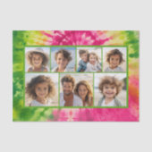 Rainbow Stropdas-Dye - 7 Fotocollage -  Vibe Tissuepapier (Voorkant)