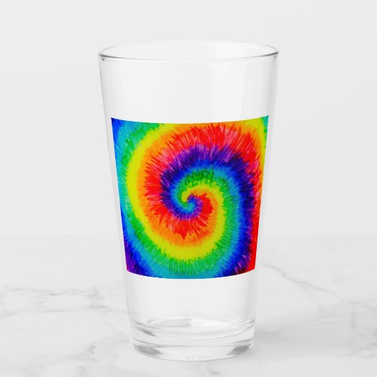 Rainbow-Stropdas-Dye-alcoholinkt Glas (Voorkant)