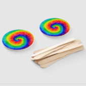 Rainbow-Stropdas-Dye-alcoholinkt Handwaaier (Niet-gemonteerd)