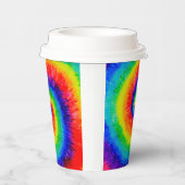 Rainbow-Stropdas-Dye-alcoholinkt Papieren Bekers (Rechts)