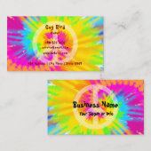 Rainbow-Stropdas-Dye Hippie Visitekaartje (Voorkant / Achterkant)