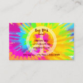 Rainbow-Stropdas-Dye Hippie Visitekaartje (Voorkant)
