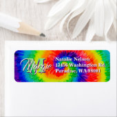 Rainbow-Stropdas-Dye Swirl Etiket (Insitu)