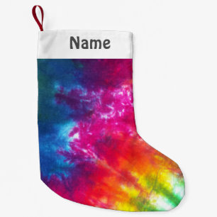 Rainbow-Stropdas-kleurstof Gepersonaliseerd Kleine Kerstsok