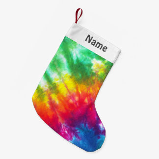 Rainbow-Stropdas-kleurstof Gepersonaliseerd Kleine Kerstsok