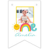 Rainbow Sun 1er anniversaire 12 mois bannière phot (Premier drapeau)