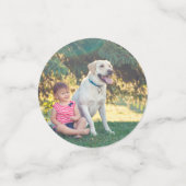 Rainbow Sun First Birthday Foto Confetti (Kleine voorkant)