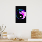 Rainbow Sunflower Yin Yang Poster (Keuken)