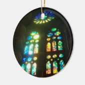 Rainbow Sunlight Glas in lood Keramisch Ornament (Links)