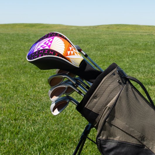 Rainbow Sunrise Golfheadcover (Insitu)