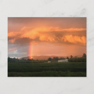 Rainbow Sunset Briefkaart