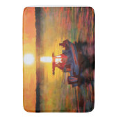 Rainbow Sunset op Hilton Head Bath Mat (Voorkant Verticaal)