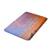 Rainbow Sunset Photo Believe in Magic Quote Script Badmat (Gekanteld)