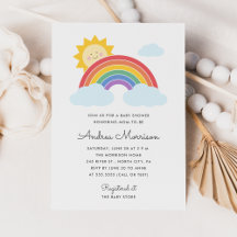 Rainbow Sunshine Baby shower