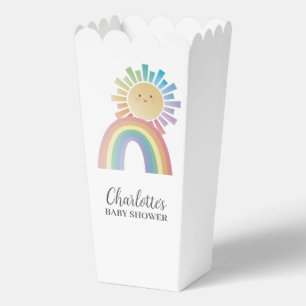 Rainbow Sunshine Genderneutraal Baby shower Bedankdoosjes