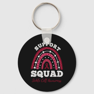 Rainbow Support Squad Sickle Cell Awareness Sleutelhanger