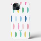 Rainbow Surfboard, gepersonaliseerd Case-Mate iPhone Case (Achterkant)