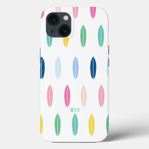 Rainbow Surfboard, gepersonaliseerd iPhone 13 Hoesje