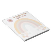 Rainbow Sweet Boho docenten Notitieblok (Schuin)
