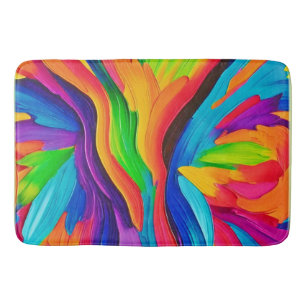 Rainbow Swirl Painting Badmat