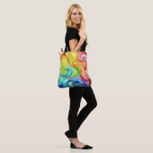 Rainbow Swirl Pattern Draagtas (Op model)