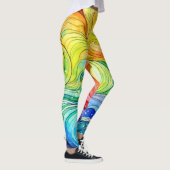 Rainbow Swirl Pattern Leggings (Rechts)